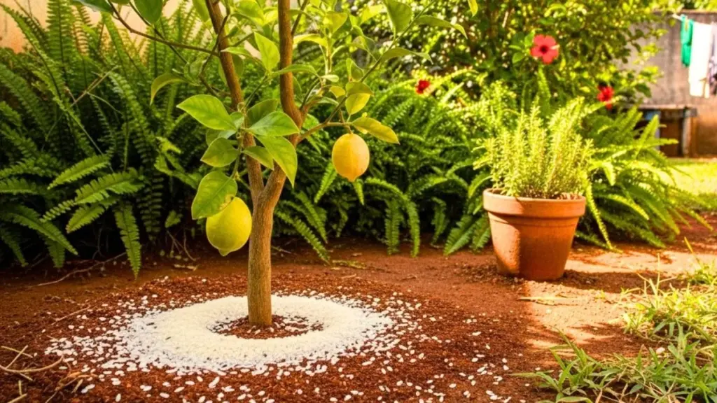 Arroz crudo bajo tu limonero: el secreto de abuelos para una cosecha abundante