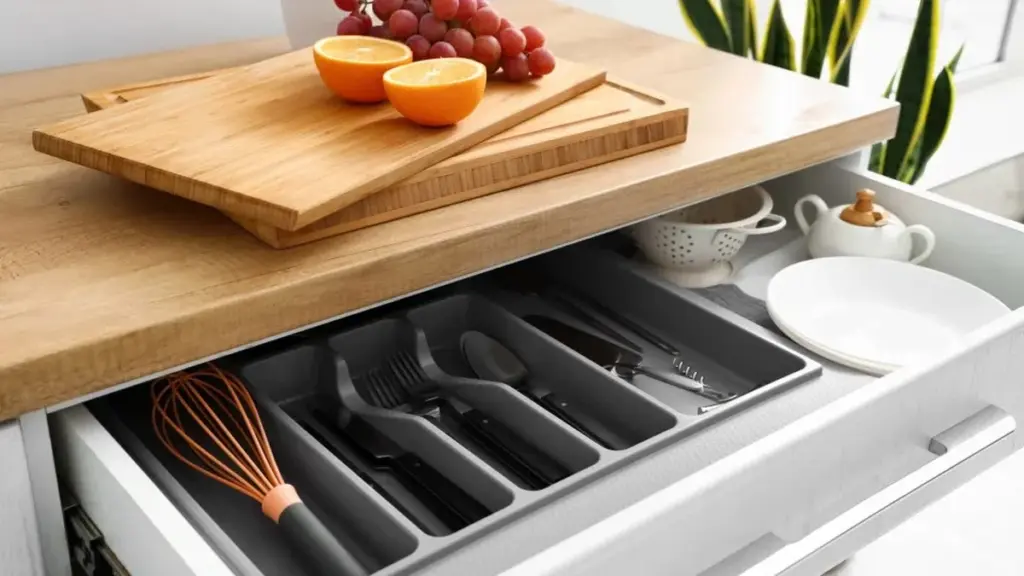 Cinco pasos para una gaveta de cubiertos impecable y organizada