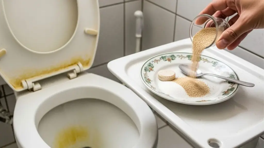 El truco de la abuela con 2 ingredientes para eliminar el sarro del inodoro