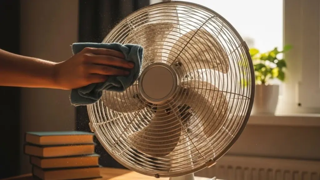 El truco del aspirador que deja tu ventilador como nuevo en 5 minutos