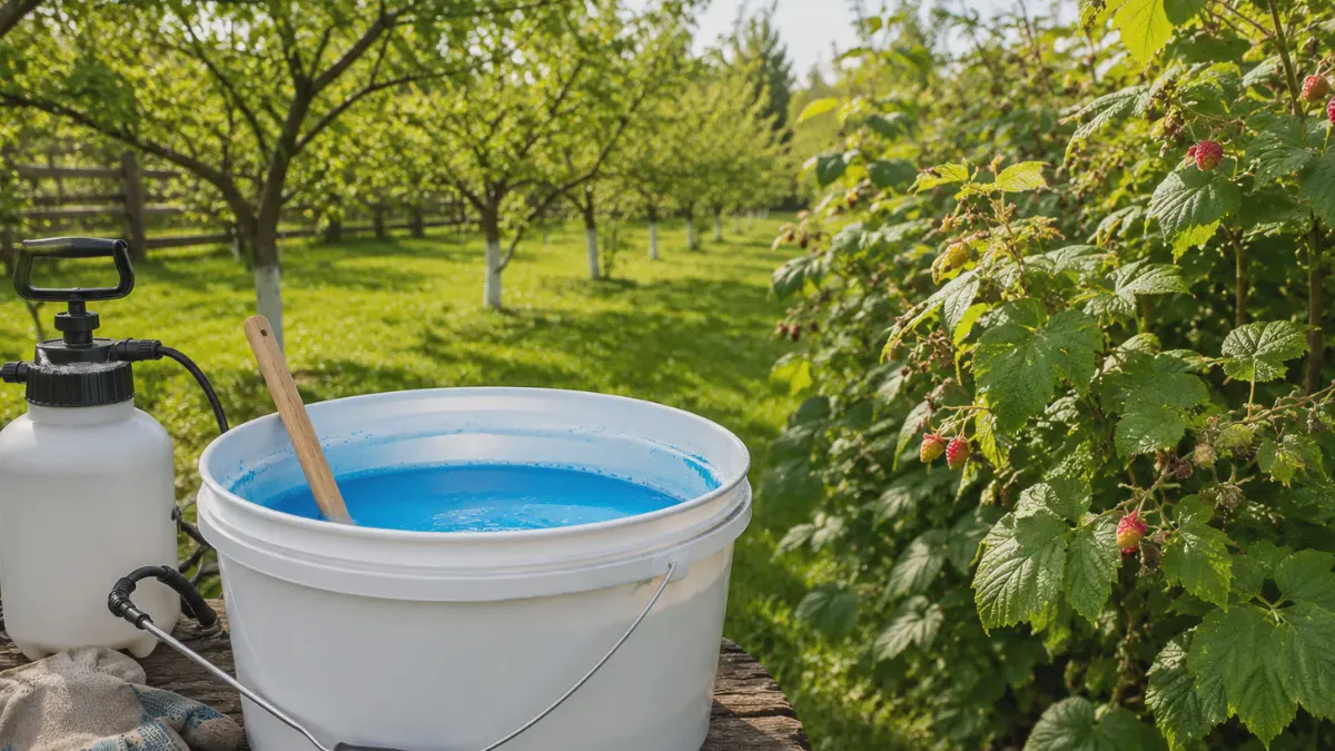 La receta del abuelo para el caldo bordelés y para qué se usa la «mezcla azul»