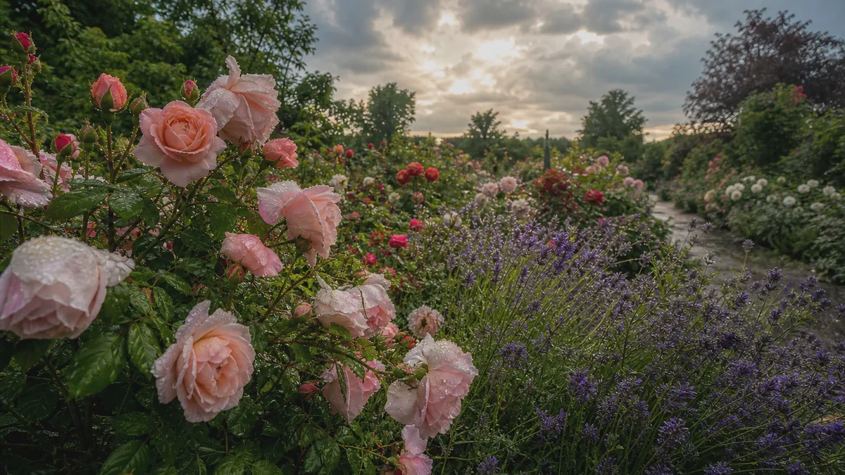 Salvar el jardín tras una tormenta intensa: primeros auxilios para rosas, lavanda y peonías