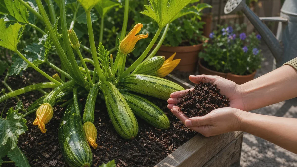 Abonar calabacines de forma natural: Con posos de café, purín de ortigas y más para una cosecha récord