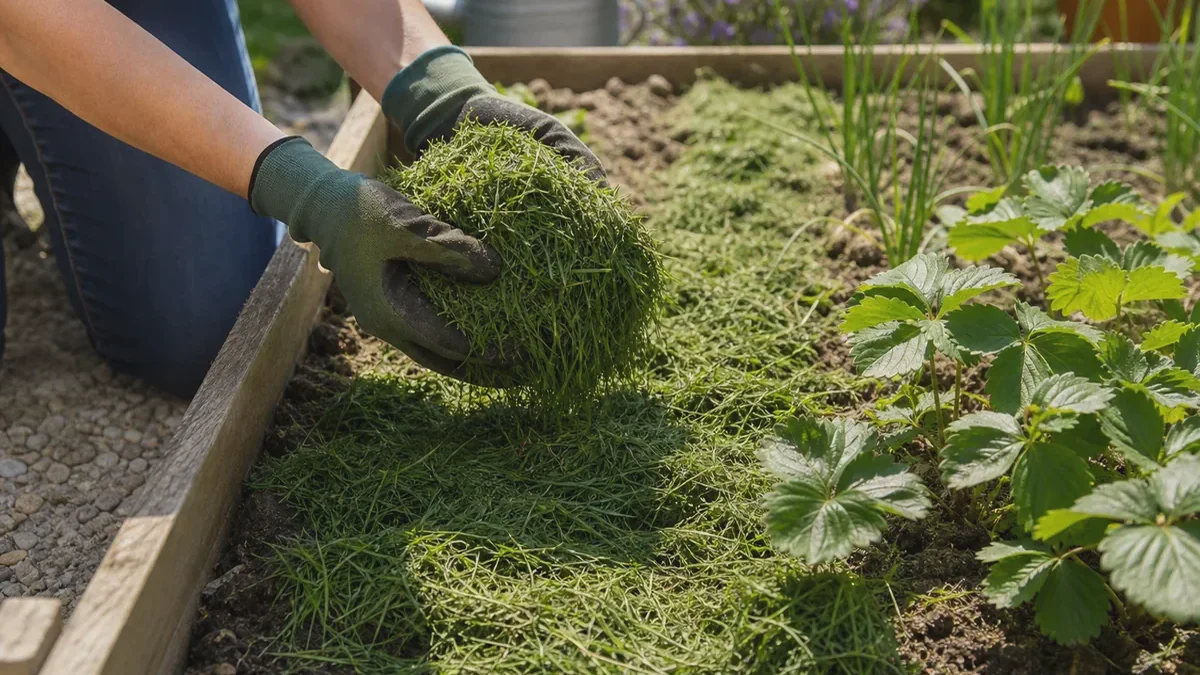 Acolchar con hierba cortada: cómo aprovechar bien los restos de césped en el parterre