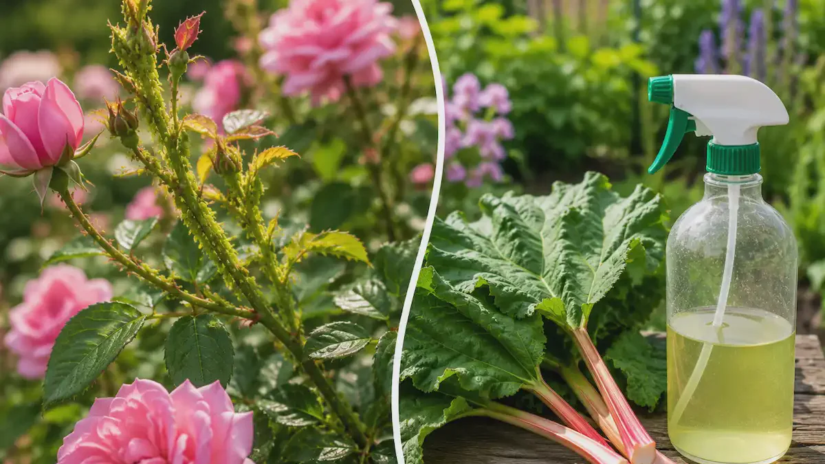 Remedios caseros contra los pulgones en rosas: por qué los jardineros usan el caldo de ruibarbo