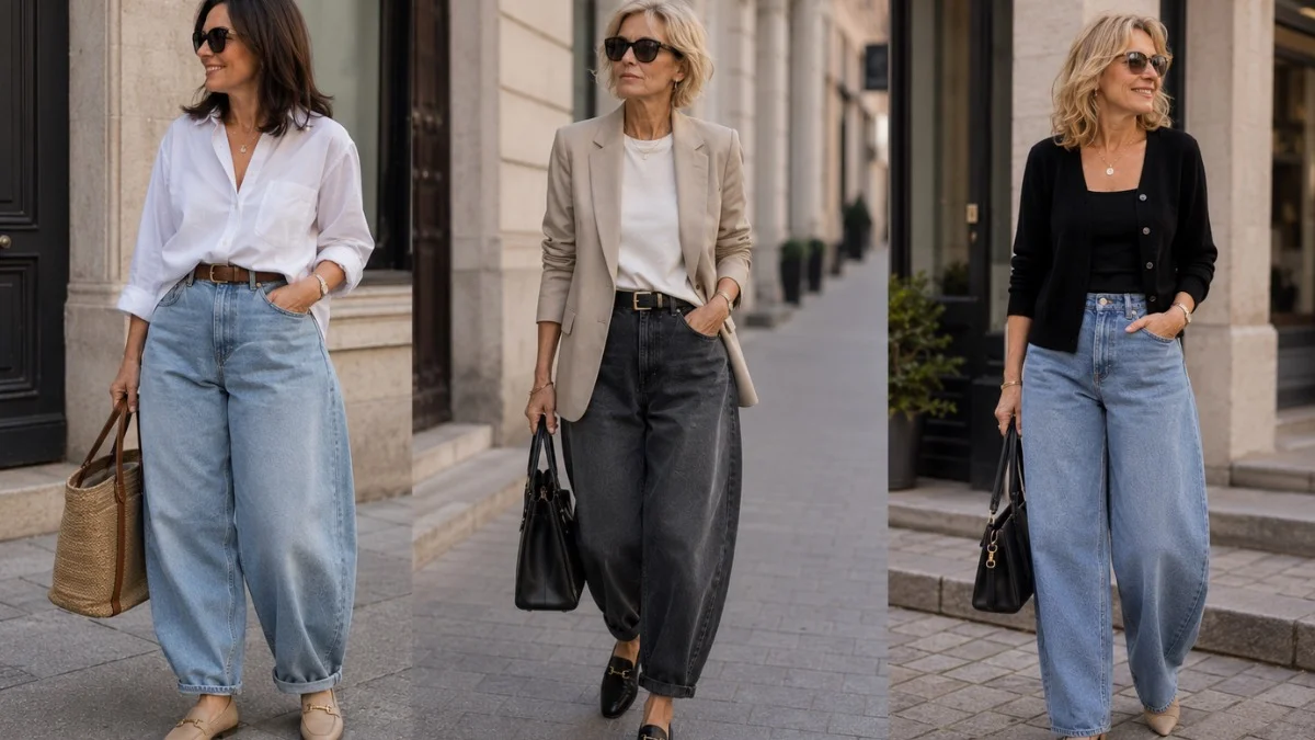 Por qué todo el mundo lleva barrel jeans ahora mismo – y a quién favorecen realmente: los mejores consejos de estilismo